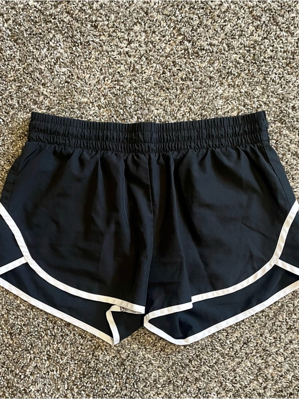 Athletic Works Black Shorts with White Trim Size Medium